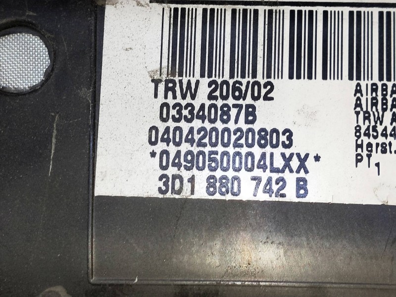 Recambio de airbag cortina delantero derecho para volkswagen phaeton (3d2/3d8) 6.0 w12 48v cat (ban) referencia OEM IAM 3D188074