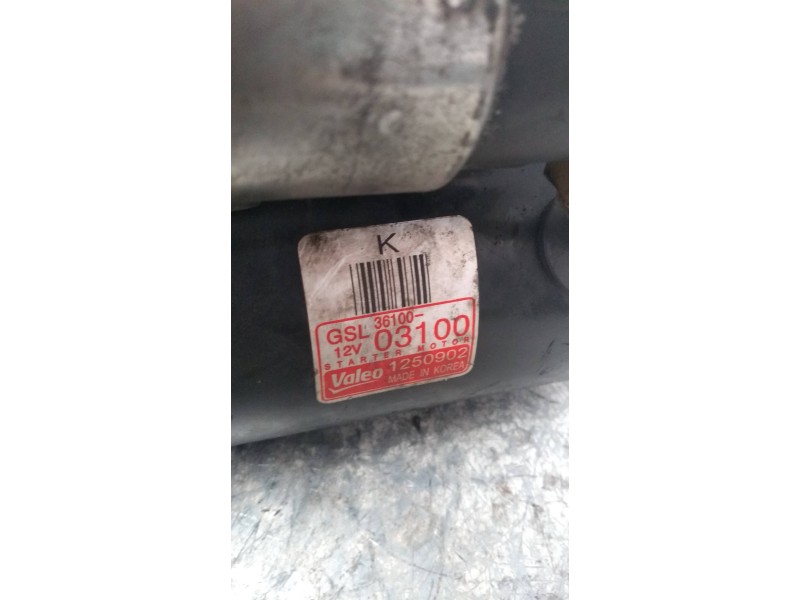 Recambio de motor arranque para kia rio drive referencia OEM IAM 3610003100 VALEO 16V Recambio de motor arranque para kia rio drive referencia OEM IAM 3610003100 VALEO 16V