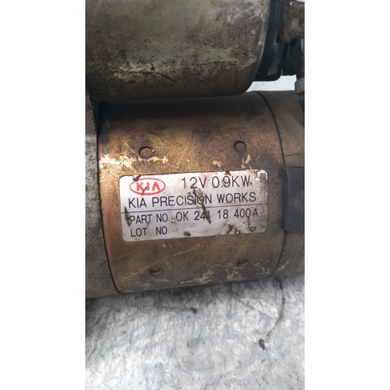 Recambio de motor arranque para kia rio rs paket s berlina (5-ptas.) referencia OEM IAM OK24118400A KIA  Recambio de motor arranque para kia rio rs paket s berlina (5-ptas.) referencia OEM IAM OK24118400A KIA