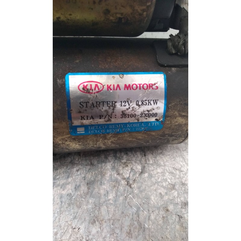 Recambio de motor arranque para kia shuma ii 1.6 ls 4 berlina referencia OEM IAM 361002X000 KIA 16V