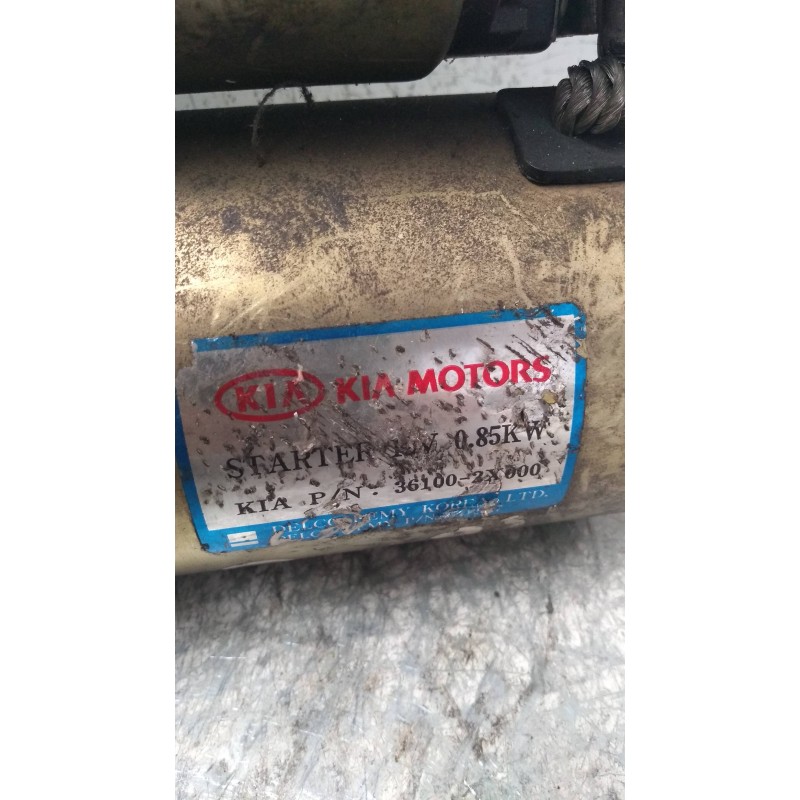 Recambio de motor arranque para kia shuma ii 1.6 rs 4 berlina referencia OEM IAM 361002X000 KIA 16V