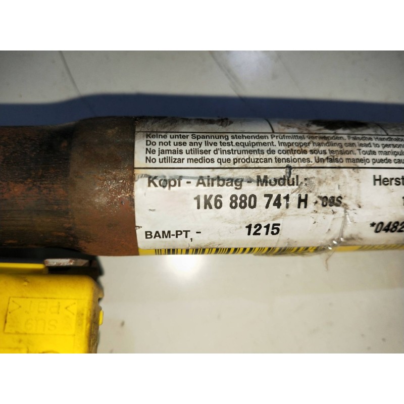 Recambio de airbag cortina delantero izquierdo para volkswagen golf v berlina (1k1) 1.9 tdi referencia OEM IAM 1K6880741H  