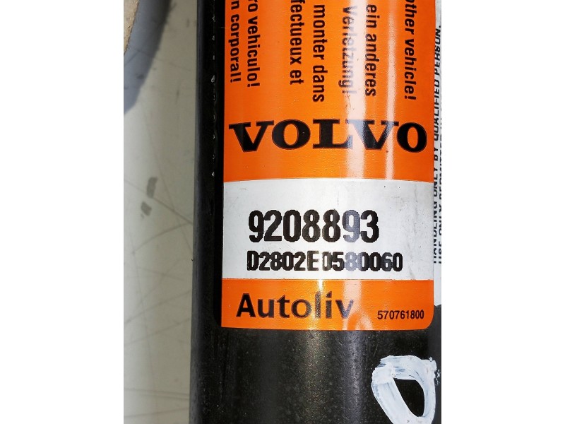 Recambio de airbag cortina delantero derecho para volvo s80 berlina referencia OEM IAM 9208893  