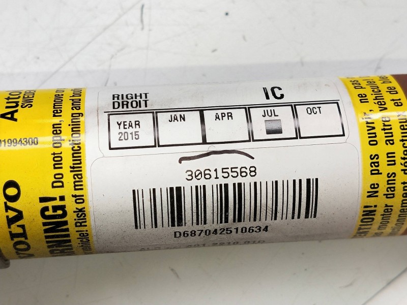 Recambio de airbag cortina delantero derecho para volvo s40 berlina 2.0 diesel cat referencia OEM IAM 30615568  