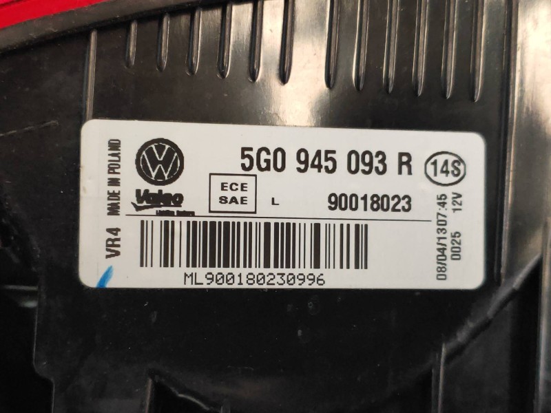 Recambio de piloto trasero izquierdo interior para volkswagen golf vii lim. (5g1) advance bluemotion referencia OEM IAM 5G094509