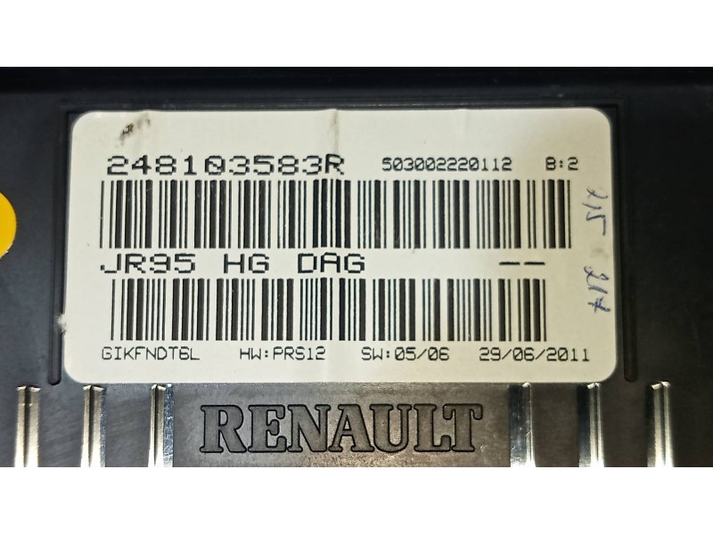 Recambio de cuadro instrumentos para renault scenic iii dynamique referencia OEM IAM 248103583R 503002220112 