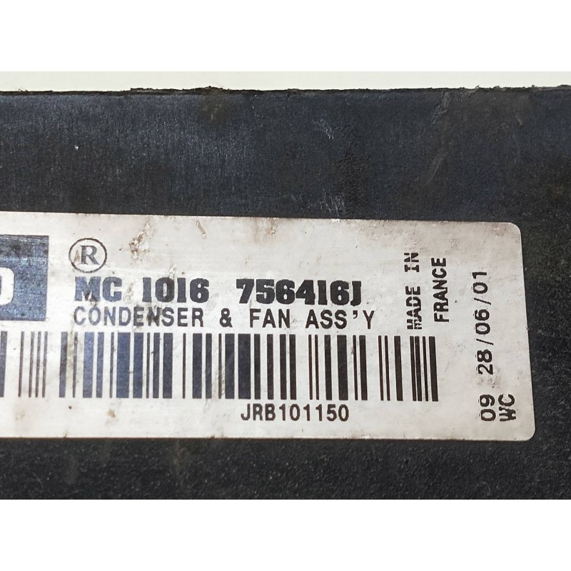 Recambio de electroventilador para mg rover serie 45 (rt) 1.6 16v cat referencia OEM IAM 756416J JRB101150 