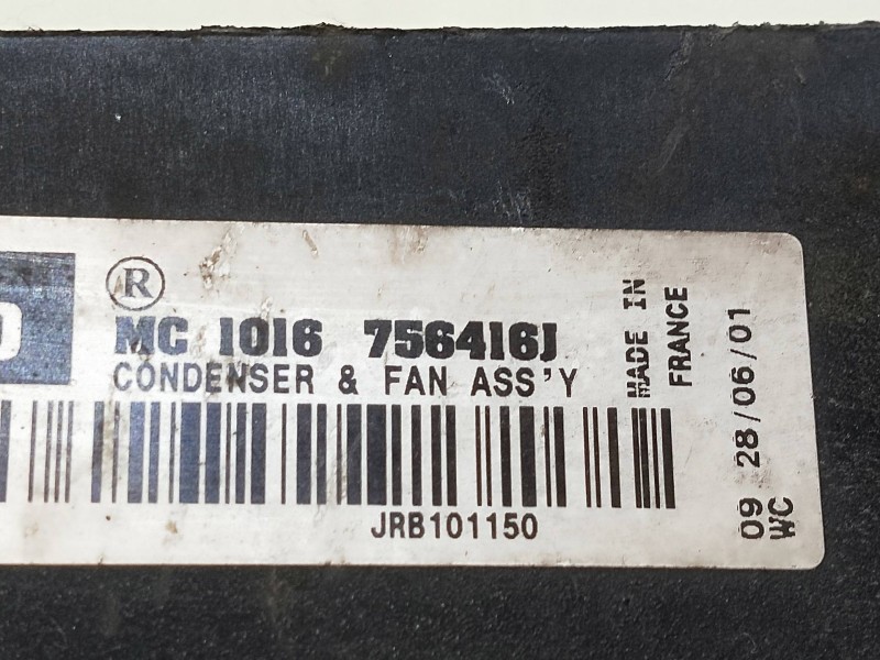 Recambio de electroventilador para mg rover serie 45 (rt) 1.6 16v cat referencia OEM IAM 756416J JRB101150 