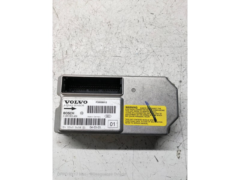 Recambio de centralita airbag para volvo s60 berlina referencia OEM IAM 0285001456 P30658912 040063063801