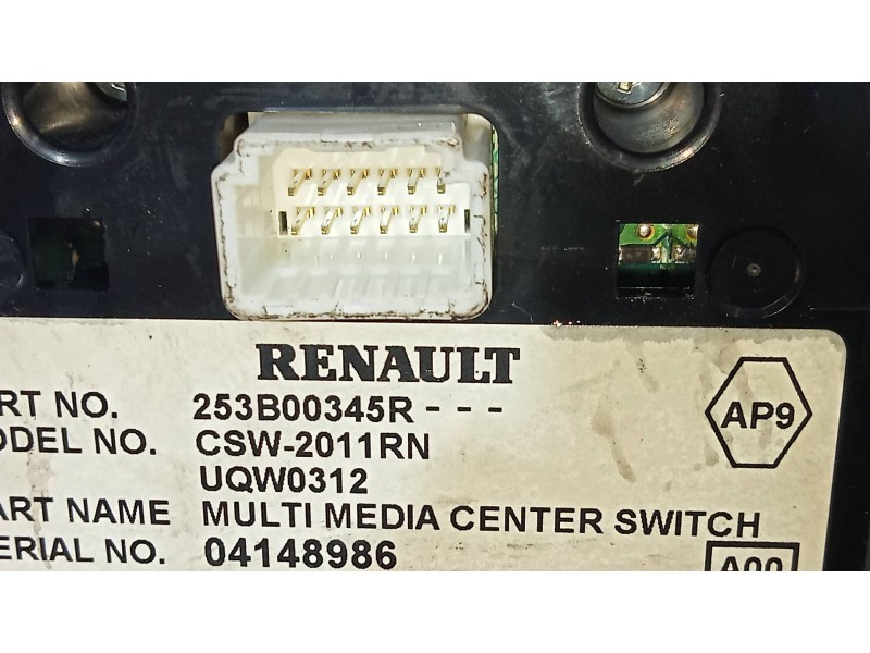 Recambio de mando multifuncion para renault scenic iii dynamique referencia OEM IAM 253B00345R CSW2011RN 