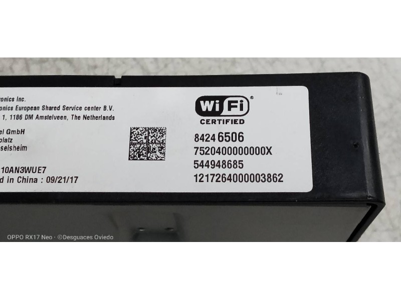 Recambio de modulo electronico para opel mokka x innovation start/stop referencia OEM IAM 84246506 544948685 