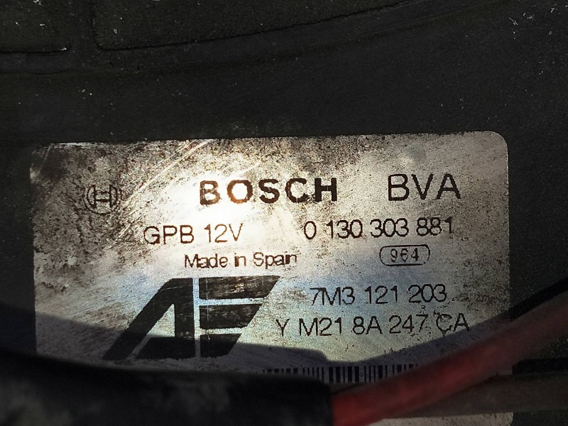 Recambio de electroventilador para seat alhambra (7v9) referencia OEM IAM 7M3121203 0130303881  Recambio de electroventilador para seat alhambra (7v9) referencia OEM IAM 7M3121203 0130303881
