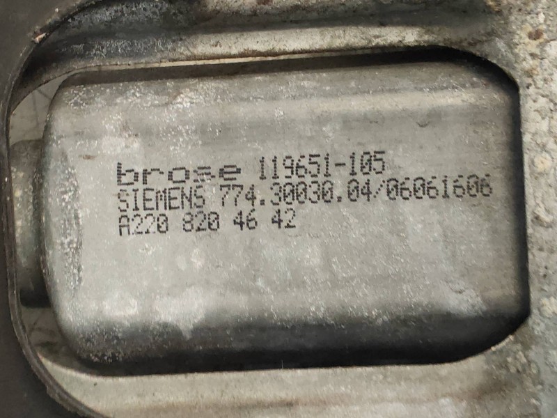 Recambio de elevalunas delantero izquierdo para mercedes clase c (w203) sportcoupe c 200 compressor (203.745) referencia OEM IAM