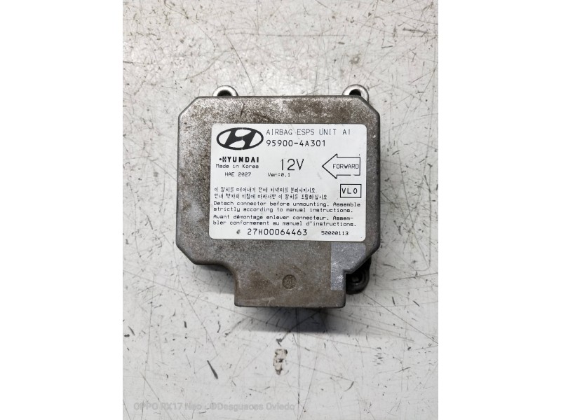 Recambio de centralita airbag para hyundai h 1 2.5 turbodiesel referencia OEM IAM 959004A301 27H00064463 