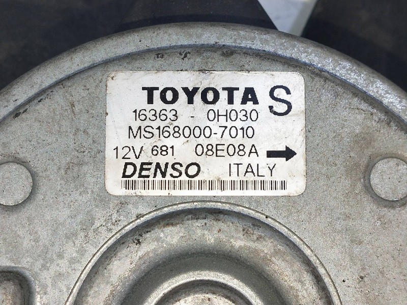 Recambio de electroventilador para toyota avensis berlina (t 22) 2.0 terra (5-ptas.) referencia OEM IAM 163630H030 1680007010  Recambio de electroventilador para toyota avensis berlina (t 22) 2.0 terra (5-ptas.) referencia OEM IAM 163630H030 1680007010
