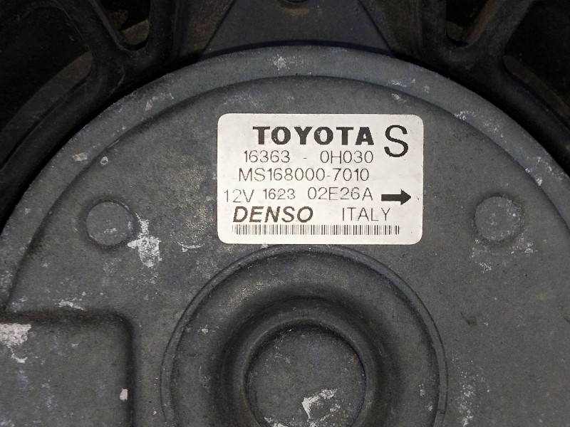 Recambio de electroventilador para toyota avensis berlina (t25) 2.0 16v cat referencia OEM IAM 163630H030 1680007010 