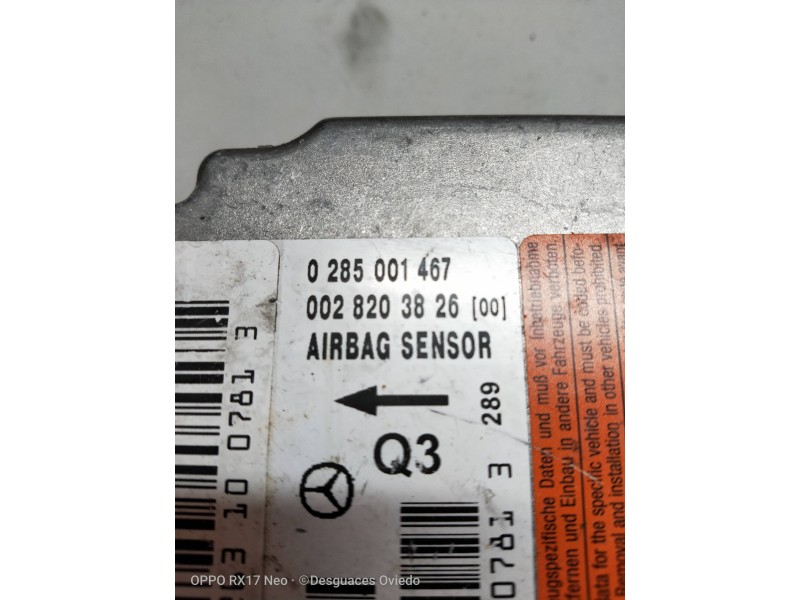 Recambio de centralita airbag para mercedes clase s (w220) berlina referencia OEM IAM 0285001467 0028203826 