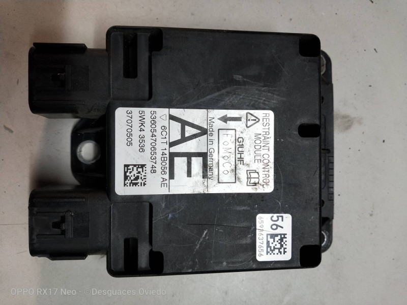 Recambio de centralita airbag para ford transit combi ´06 referencia OEM IAM 5WK43536 6C1T14B056AE  Recambio de centralita airbag para ford transit combi ´06 referencia OEM IAM 5WK43536 6C1T14B056AE