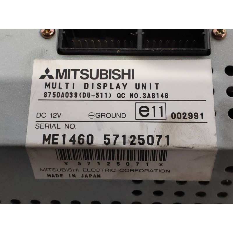 Recambio de pantalla multifuncion para mitsubishi grandis (na0w) 2.0 di-d inform referencia OEM IAM 8750A039 146057125071 3AB146