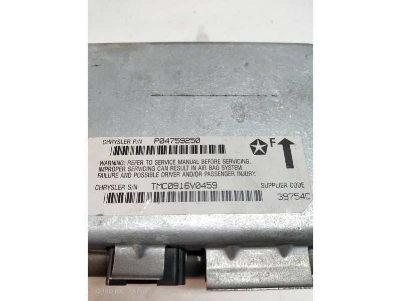 Recambio de centralita airbag para chrysler vision (lh) referencia OEM IAM P04759250 TMC0916V0459  Recambio de centralita airbag para chrysler vision (lh) referencia OEM IAM P04759250 TMC0916V0459