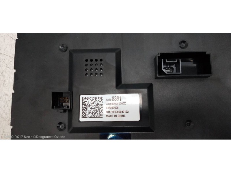 Recambio de pantalla multifuncion para opel mokka x innovation start/stop referencia OEM IAM 42498391 545290509 