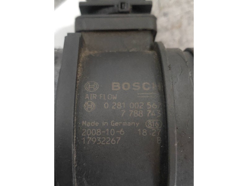Recambio de caudalimetro para bmw serie 3 touring (e91) 320d referencia OEM IAM 0281002567 7788743 