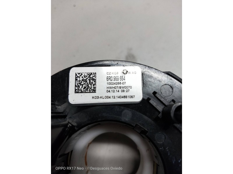 Recambio de anillo airbag para skoda fabia combi (5j5) elegance referencia OEM IAM 6R0959654 1002425607 