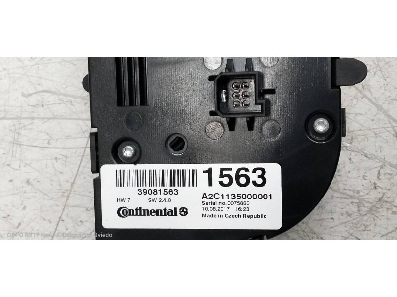 Recambio de mando calefaccion / aire acondicionado para opel mokka x innovation start/stop referencia OEM IAM A2C1135000001 3908