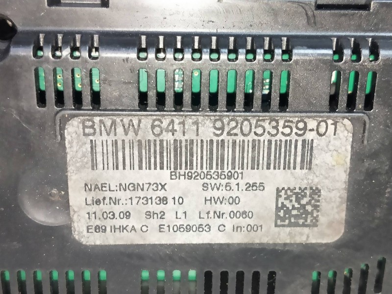 Recambio de mando calefaccion / aire acondicionado para bmw z4 roadster (e89) 2.5 24v cat referencia OEM IAM 6411920535901  