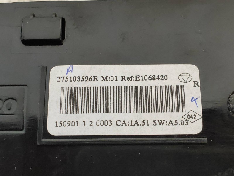 Recambio de mando calefaccion / aire acondicionado para renault megane iii berlina 5 p business referencia OEM IAM E1068420 2751