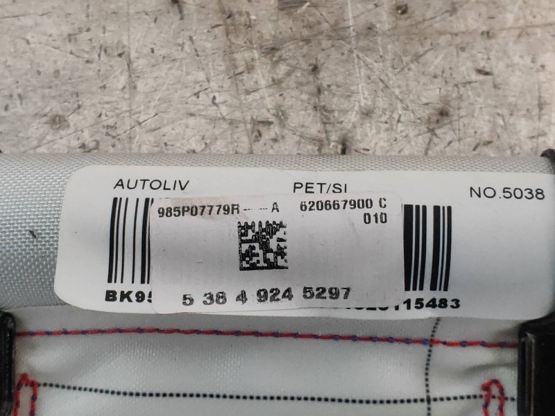 Recambio de airbag cortina delantero derecho para renault megane iii berlina 5 p business referencia OEM IAM 985P07779R 53849245