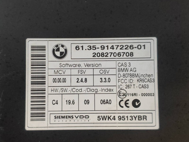 Recambio de conmutador de arranque para bmw serie 3 touring (e91) 320d referencia OEM IAM 6135914722601 2082706708 695471913 5WK