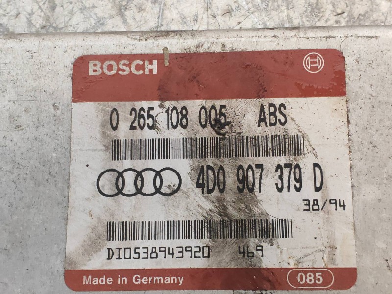 Recambio de centralita abs para audi a6 avant (c4) 2.5 tdi referencia OEM IAM 0265108005 4D0907379D BOSCH