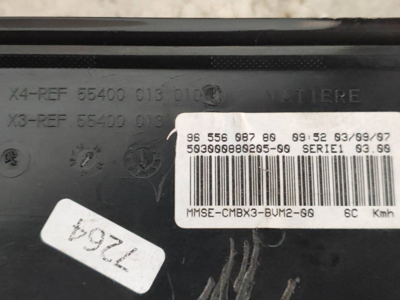 Recambio de cuadro instrumentos para citroen c5 berlina audace referencia OEM IAM 9655608780 55400013010 