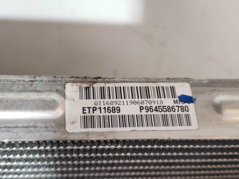 Recambio de radiador agua para citroen c5 berlina audace referencia OEM IAM 9645586780 ETP11689 