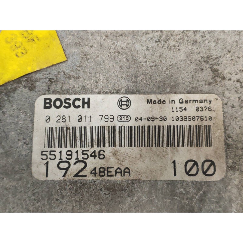 Recambio de centralita motor uce para fiat stilo (192) 1.9 jtd 100 active referencia OEM IAM 0281011799 55191546 19248EAA 100