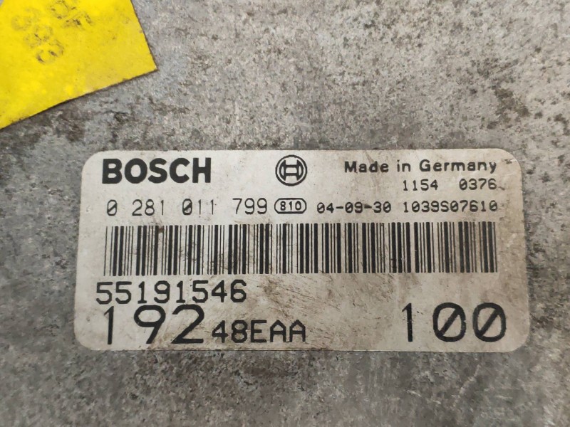 Recambio de centralita motor uce para fiat stilo (192) 1.9 jtd 100 active referencia OEM IAM 0281011799 55191546 19248EAA 100
