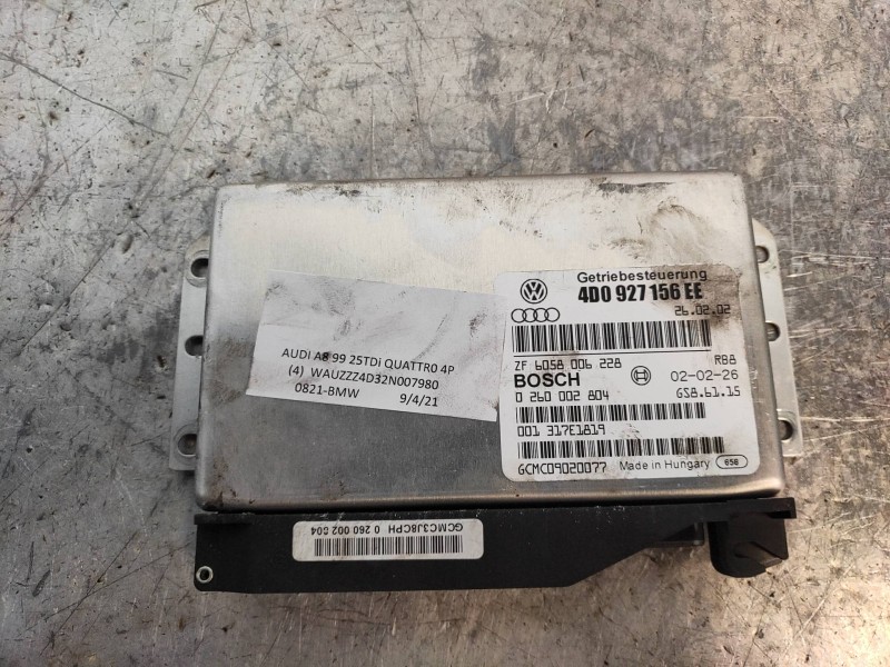 Recambio de centralita cambio automatico para audi a8 (d2) 2.5 tdi quattro referencia OEM IAM 4D0927156EE 0260002804 6058006228