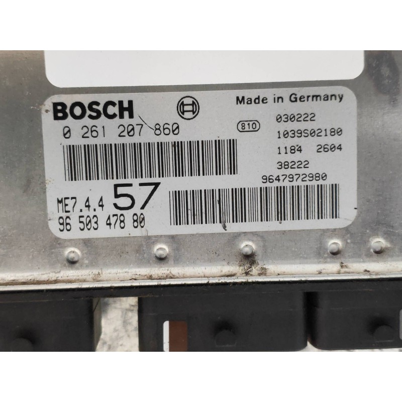 Recambio de centralita motor uce para citroen c3 pluriel 1.6 16v sensodrive referencia OEM IAM 0261207860 9650347880 9647972980