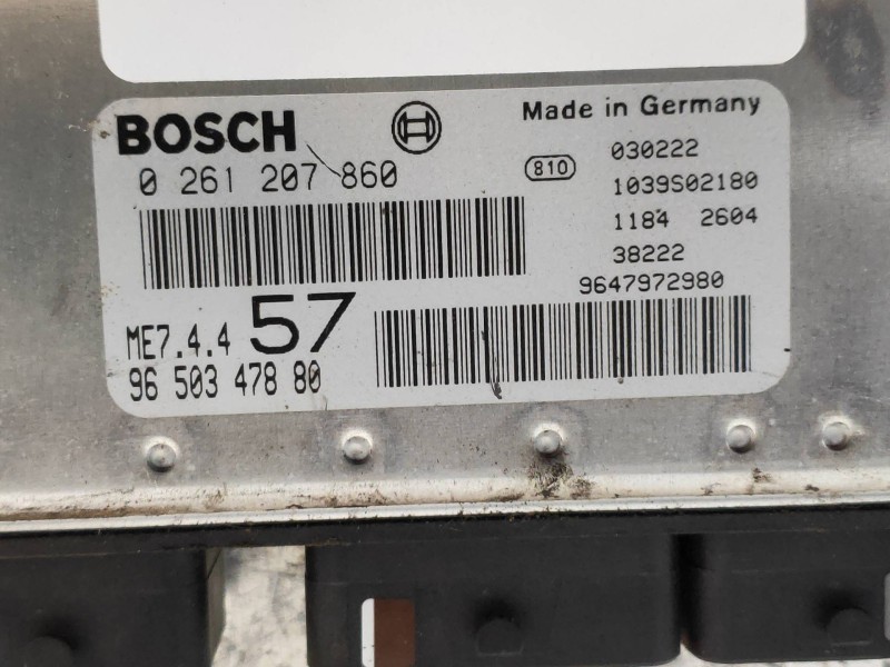 Recambio de centralita motor uce para citroen c3 pluriel 1.6 16v sensodrive referencia OEM IAM 0261207860 9650347880 9647972980