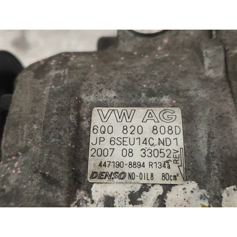 Recambio de compresor aire acondicionado para seat cordoba berlina (6l2) fresh referencia OEM IAM 4471908894 6Q0820808D 