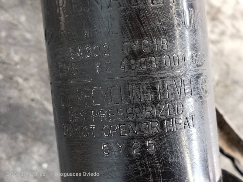 Recambio de amortiguador delantero derecho para renault koleos expression referencia OEM IAM 54302JY01B 824903004684 