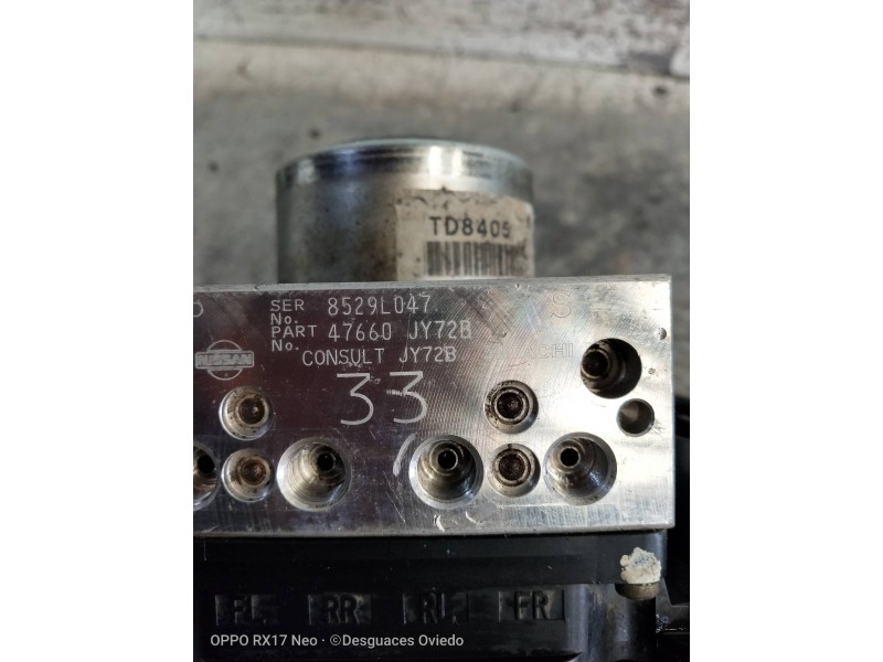 Recambio de abs para renault koleos expression referencia OEM IAM 47660JY72B 8529L047 