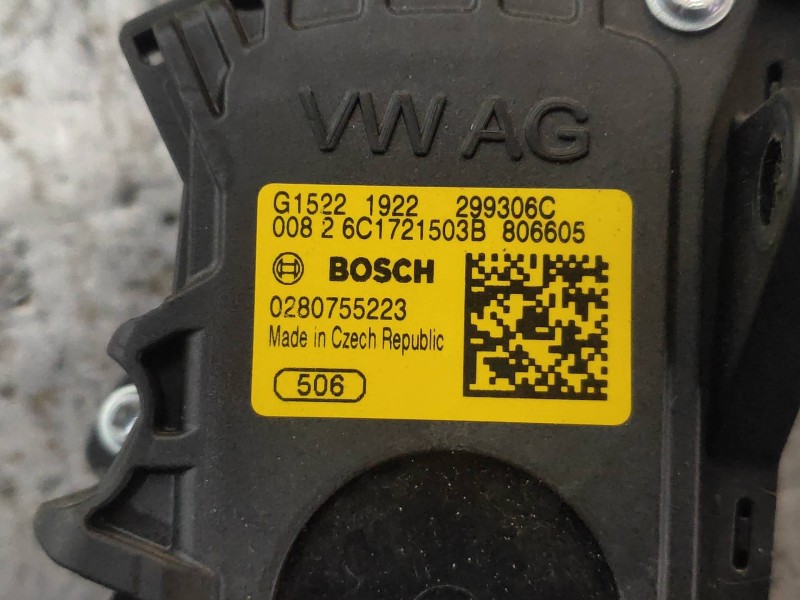 Recambio de potenciometro pedal para seat ibiza (6p1) fr referencia OEM IAM 0280755223 6C1721503B 