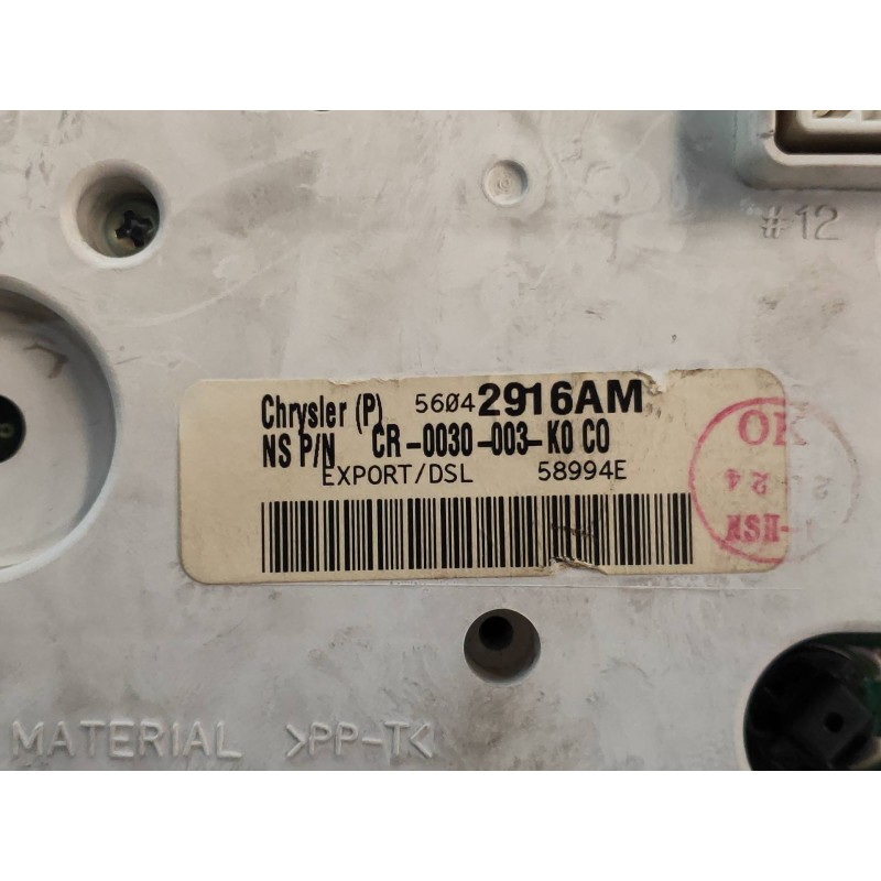 Recambio de cuadro instrumentos para jeep gr.cherokee (wj/wg) 2.7 crd limited referencia OEM IAM 56042916AM 0030003K0 