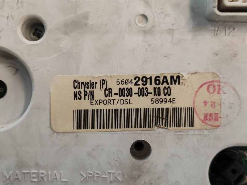 Recambio de cuadro instrumentos para jeep gr.cherokee (wj/wg) 2.7 crd limited referencia OEM IAM 56042916AM 0030003K0 
