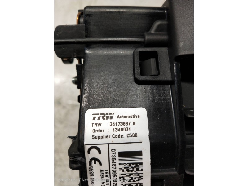 Recambio de airbag delantero izquierdo para fiat ducato caja cerrada 33 (06.2006 =>) 2.3 jtd cat referencia OEM IAM 34173897 078