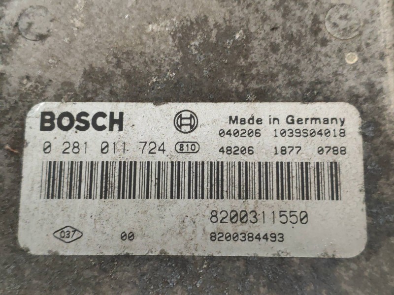 Recambio de centralita motor uce para renault espace iv (jk0) expression referencia OEM IAM 0281011724 8200311550 8200384493