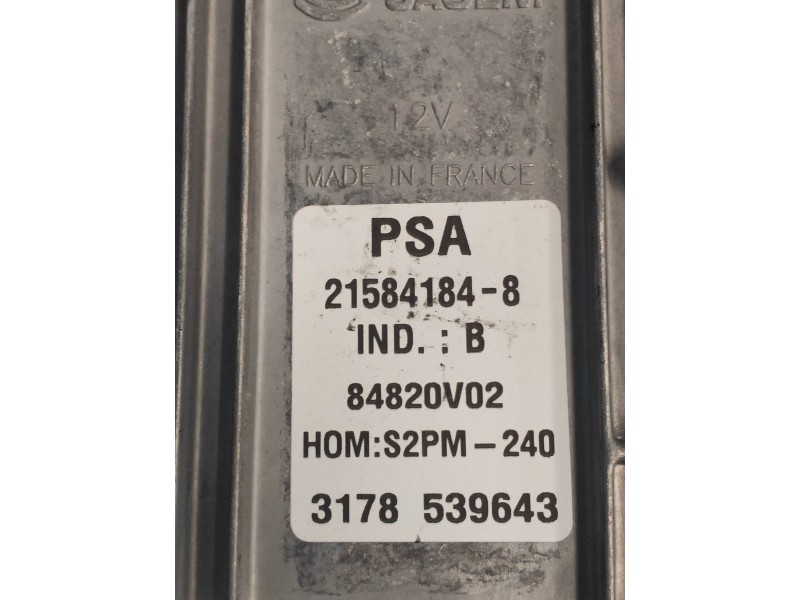 Recambio de centralita motor uce para citroen c5 berlina 1.8 16v x referencia OEM IAM 9650133080 9644674580 215841848 S2PM240