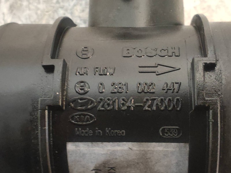 Recambio de caudalimetro para kia carens 2.0 crdi ex monovolumen referencia OEM IAM 0281002447 2816427000 